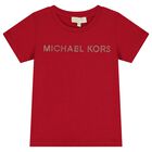 Girls Red Logo T-Shirt, 1, hi-res