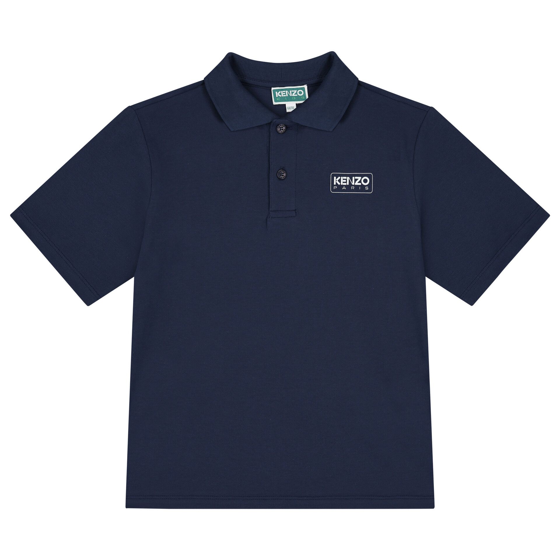 KENZO KIDS Boys Navy Blue Logo Polo Shirt Junior Couture UAE