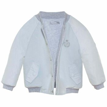Boys Blue Bomber Jacket
