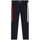 Boys Navy & Red Logo Tracksuit, 2, hi-res