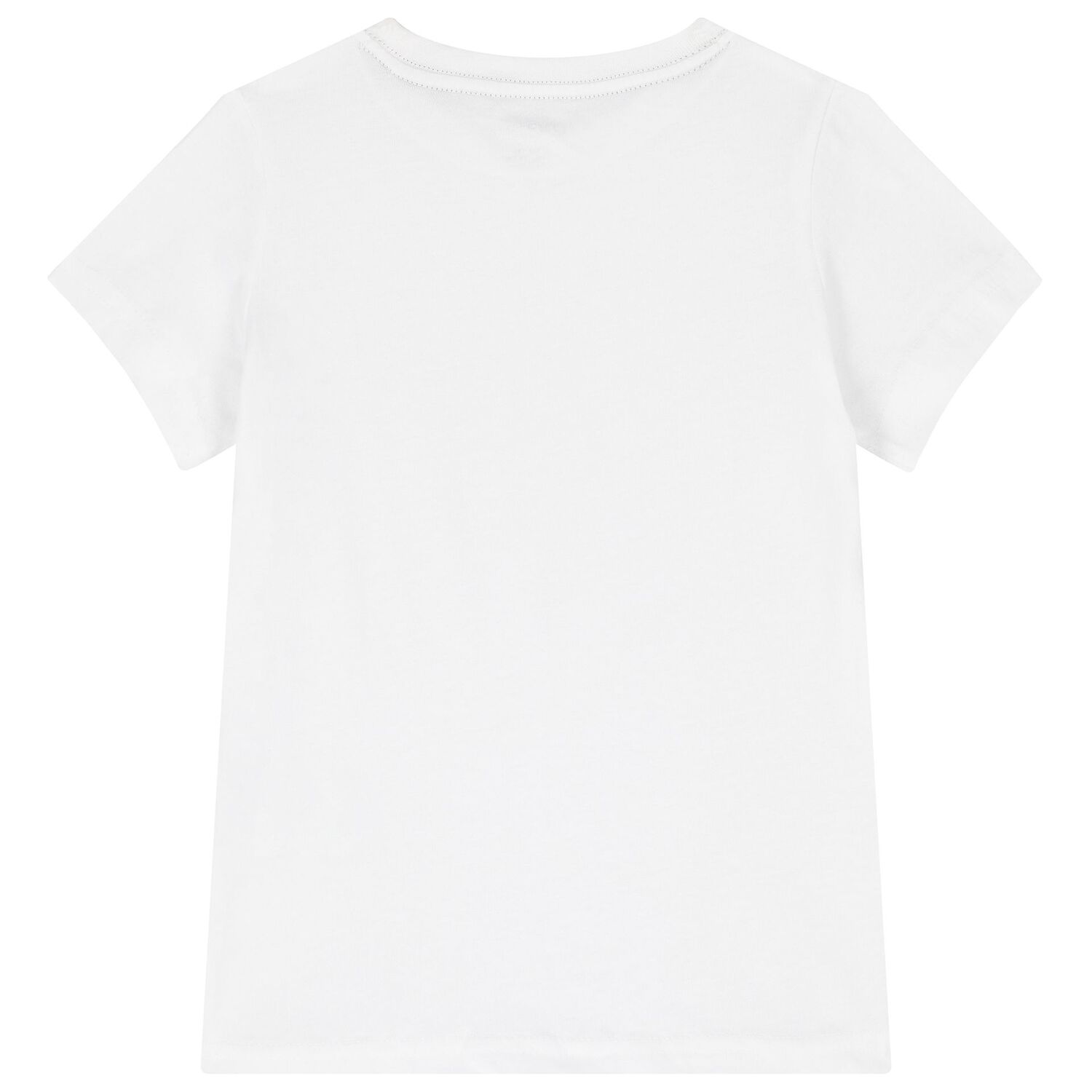 تيشيرت قطن للبنات بالشعار باللون الوردي والأبيض (قطعتين) , 1, hi-res