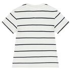 طقم أولاد شورت بالشعار باللون الأبيض, 1, hi-res