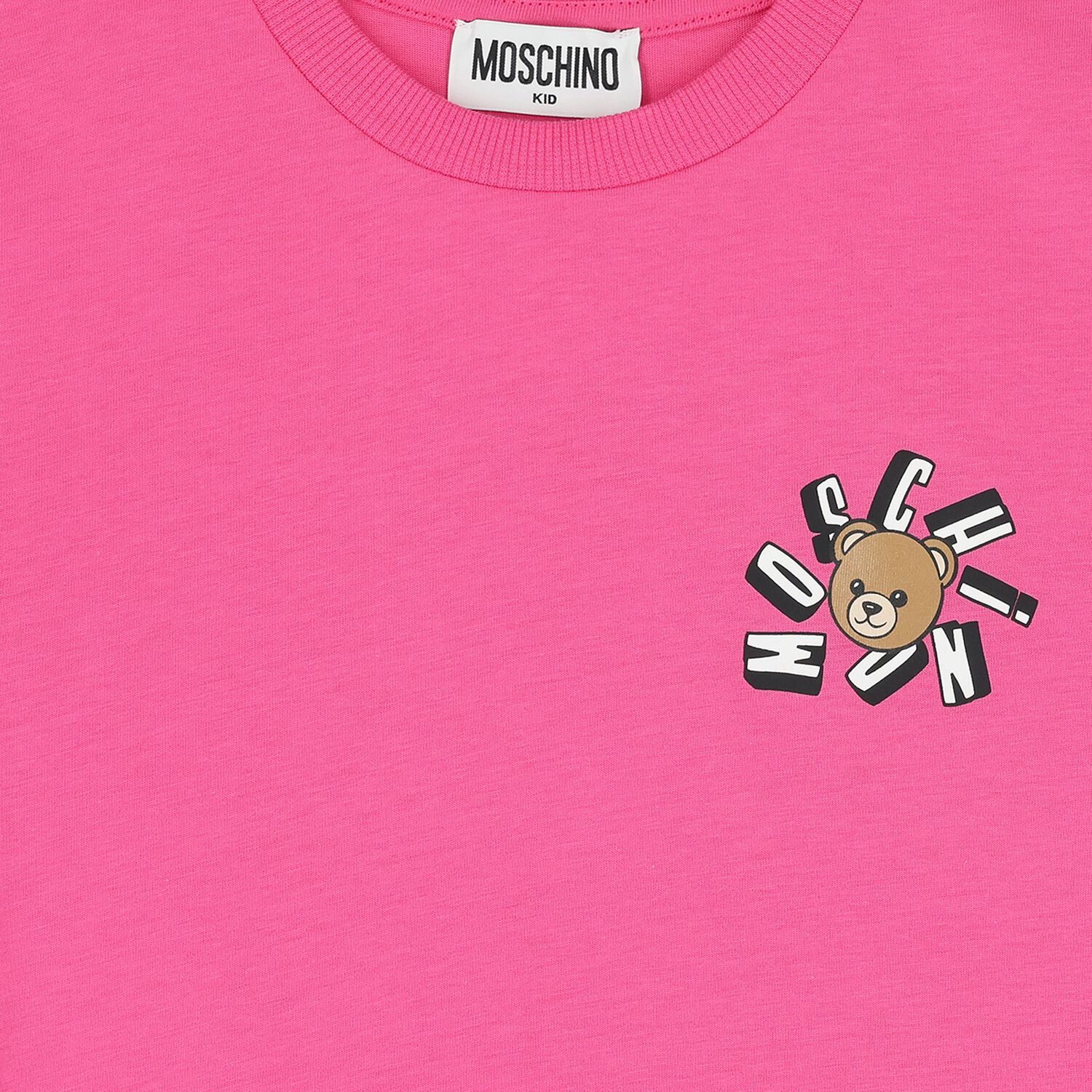 تيشيرت بنات بشعار تيدى بير باللون الوردى , 5, hi-res