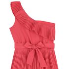 Girls Pink Pleated Playsuit, 1, hi-res