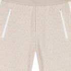 Boys Beige Logo Shorts, 1, hi-res