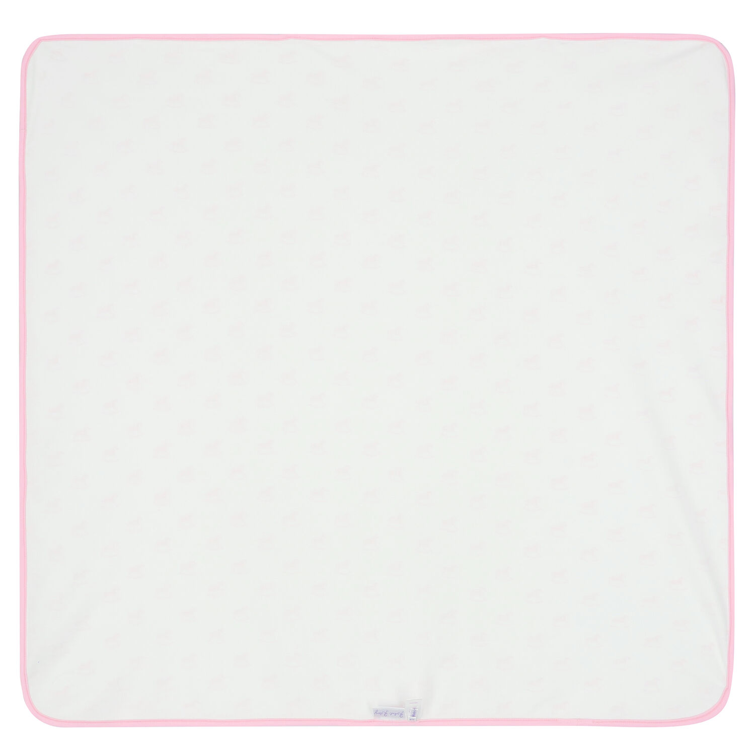 بطانية بطبعة حصان باللون العاجى والوردى للبنات, 2, hi-res