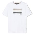 Boys White Logo T-Shirt, 1, hi-res
