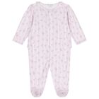 افرول بنات مخطط ومزين بورد للبنات باللون الوردى , 1, hi-res