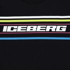 توب باكمام بالشعار باللون الاسود للاولاد, 1, hi-res