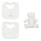 Baby White Bib Gift Set, 1, hi-res