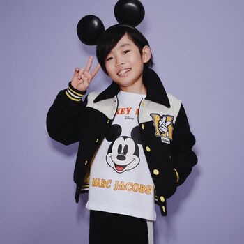 White Logo Mickey Mouse T-Shirt