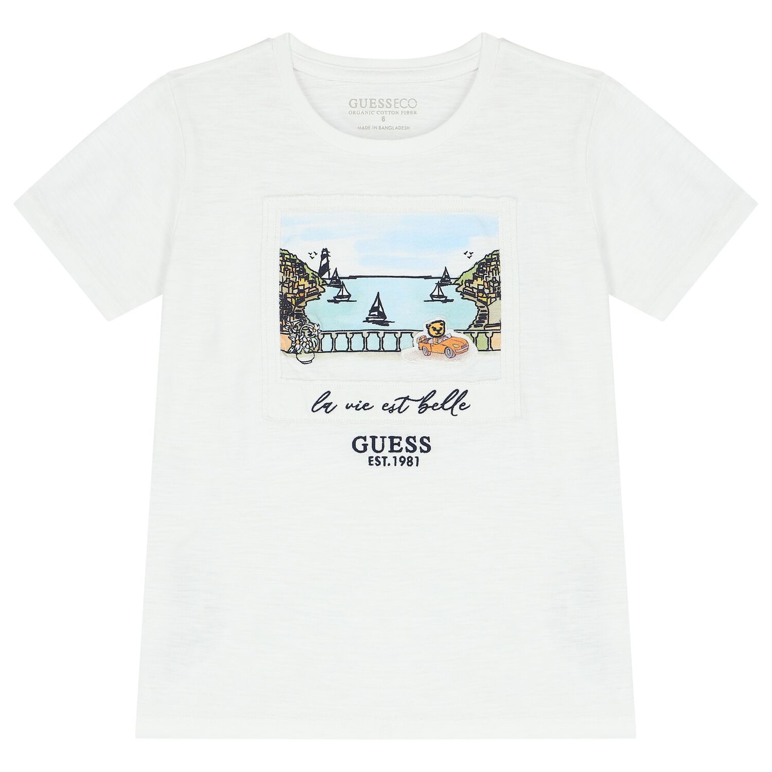 Boys White Vacation T-Shirt, 1, hi-res image number null