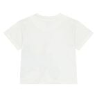 Younger Boys White & Orange Shorts Set, 1, hi-res