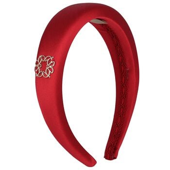 Girls Red Padded Headband