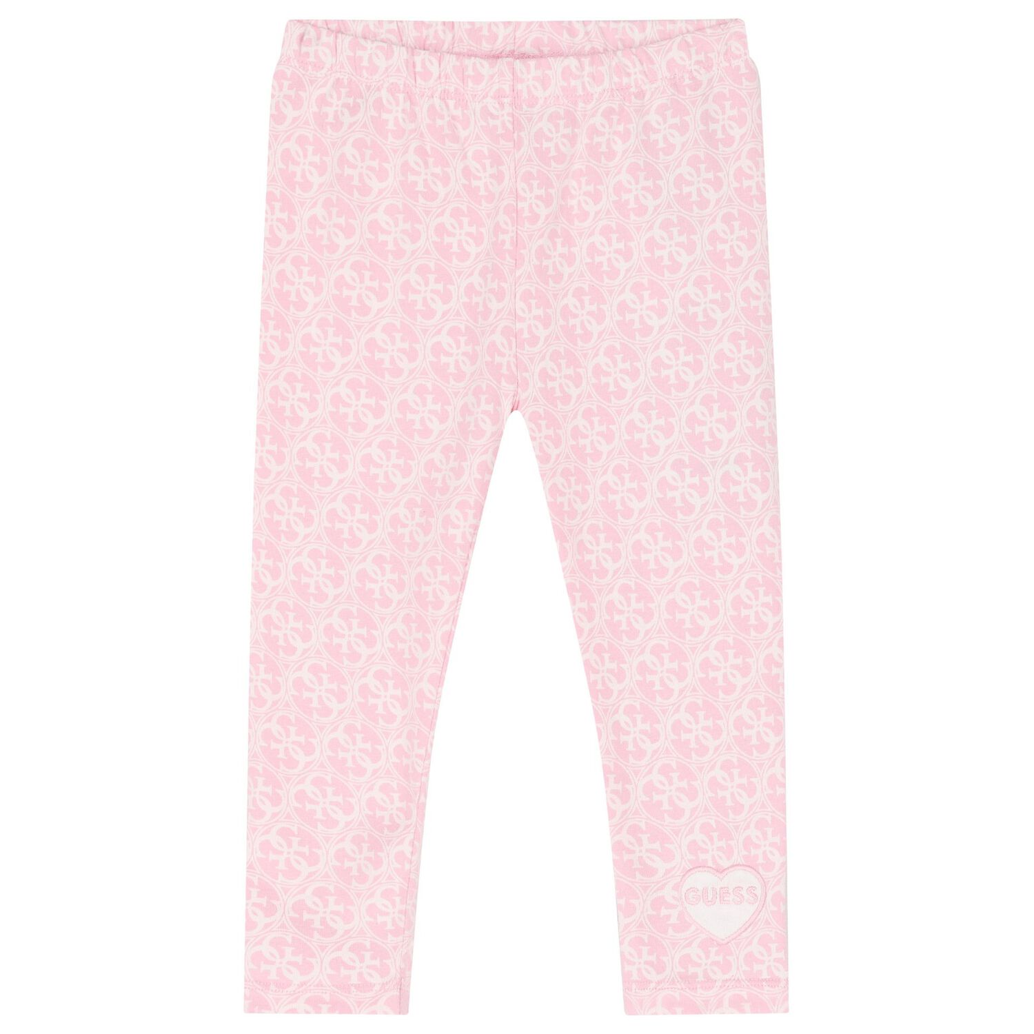 Baby Girls White & Pink Logo Leggings Set, 1, hi-res
