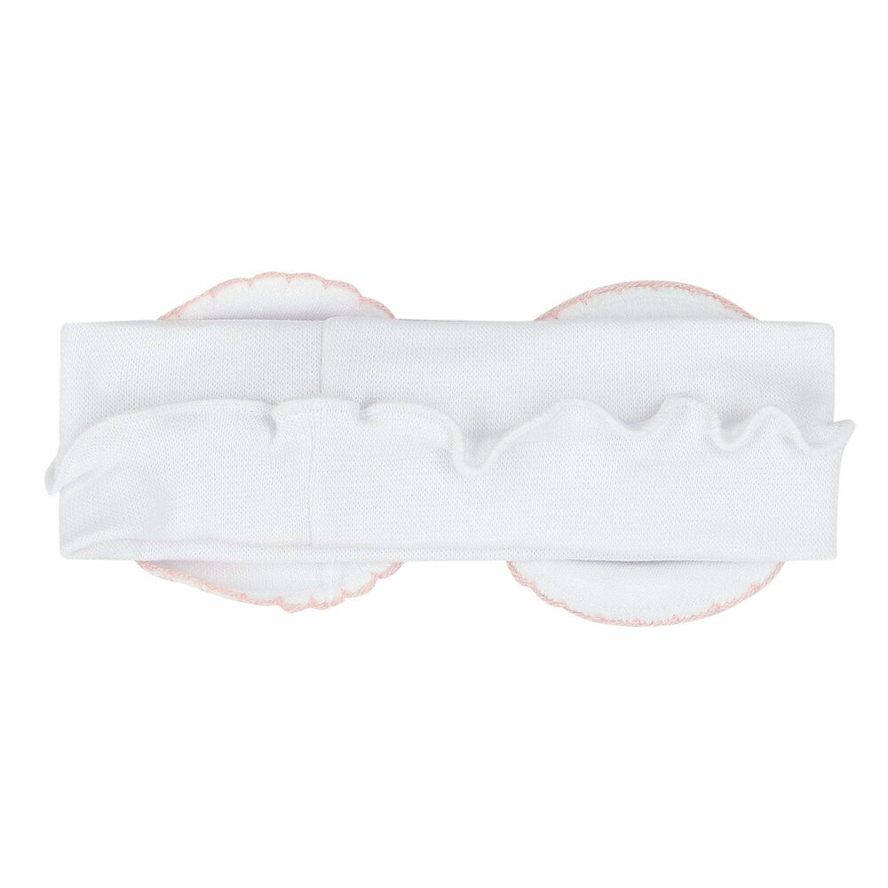 Sofija Baby Girls White Bow Floral Headband Junior Couture UAE