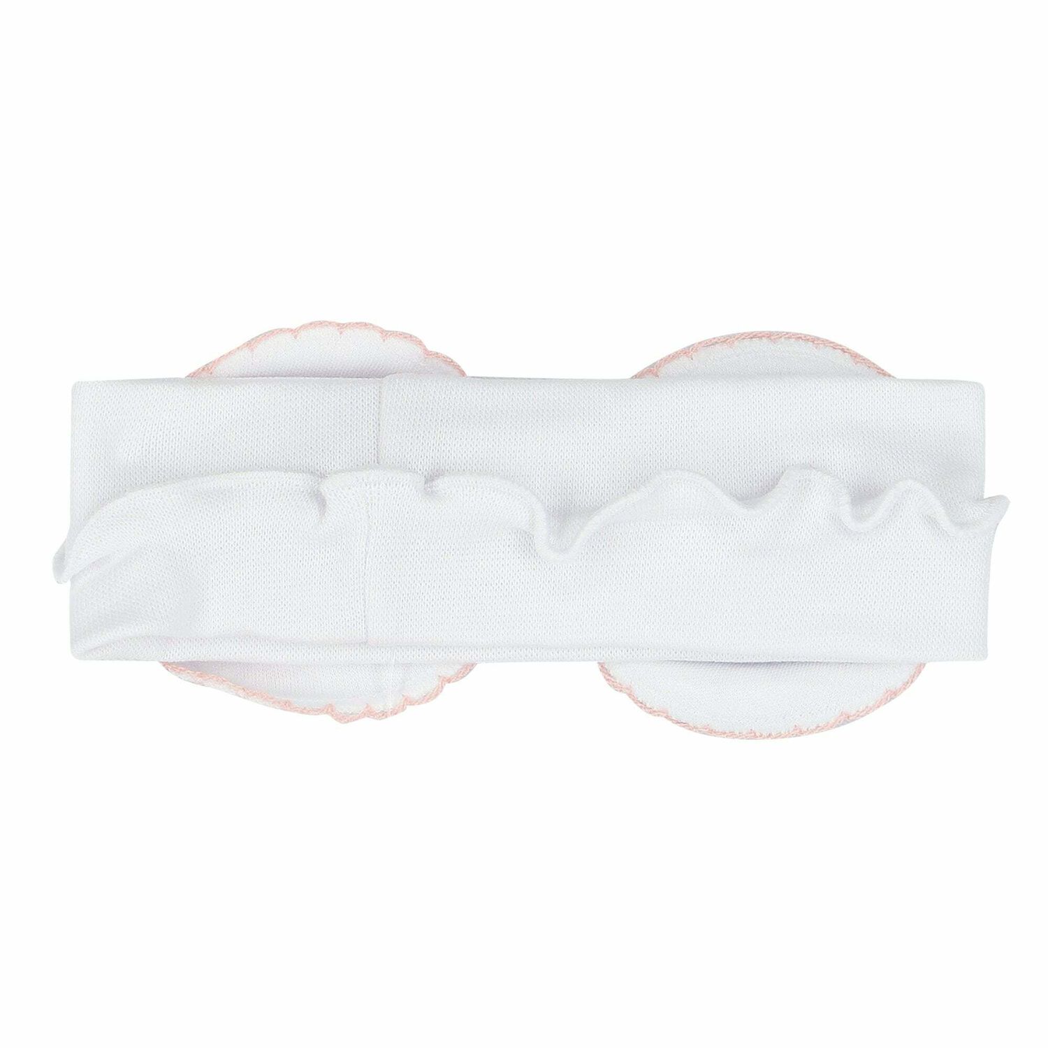 ربطة رأس بفيونكة بطبعة الزهور باللون الابيض , 1, hi-res