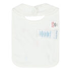 مريلة بالشعار باللون الأبيض للبنات, 1, hi-res