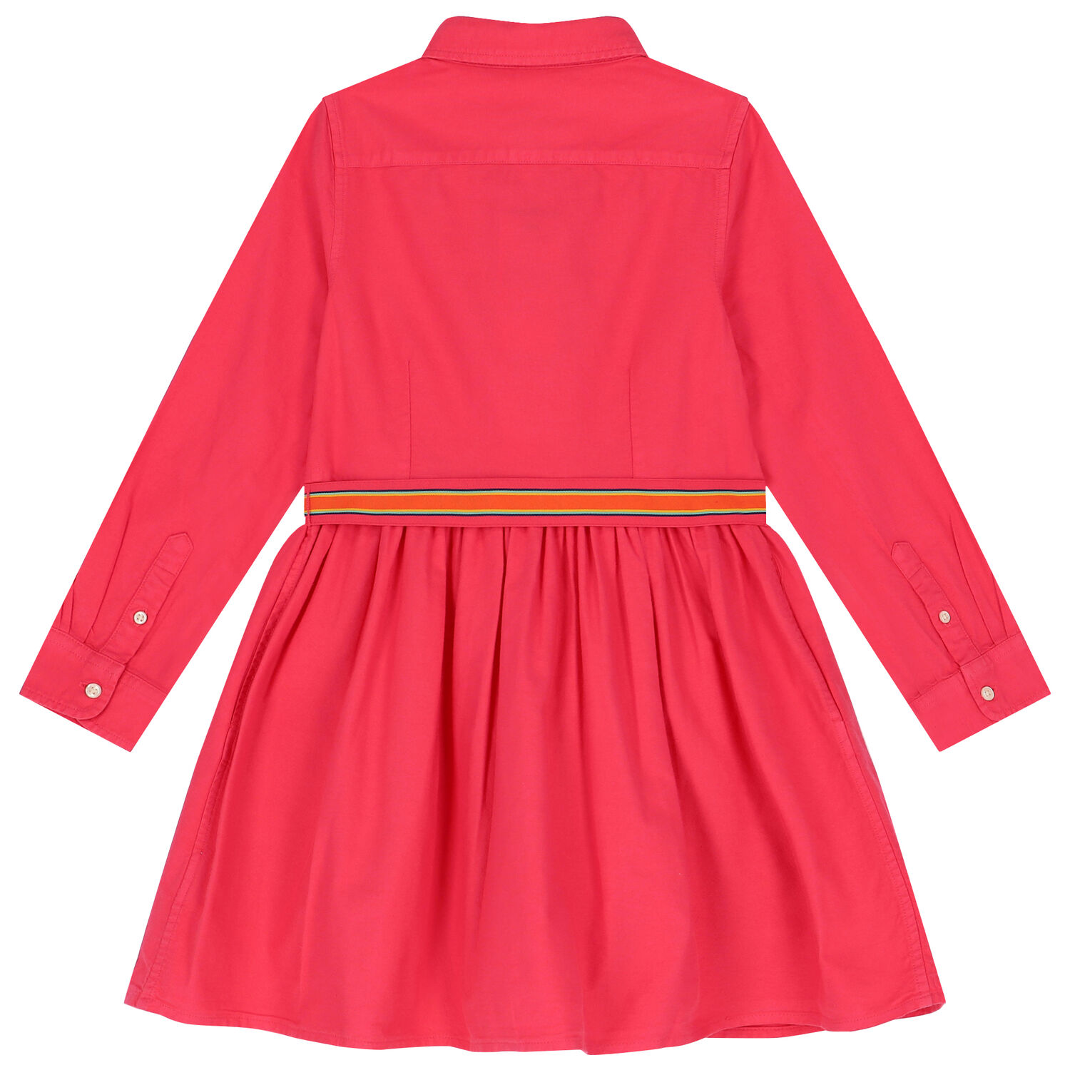 فستان بنات بالشعار باللون الوردي, 1, hi-res image number null