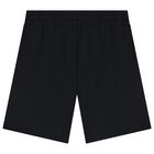 Boys Black & Beige Geo Map Shorts Set, 1, hi-res