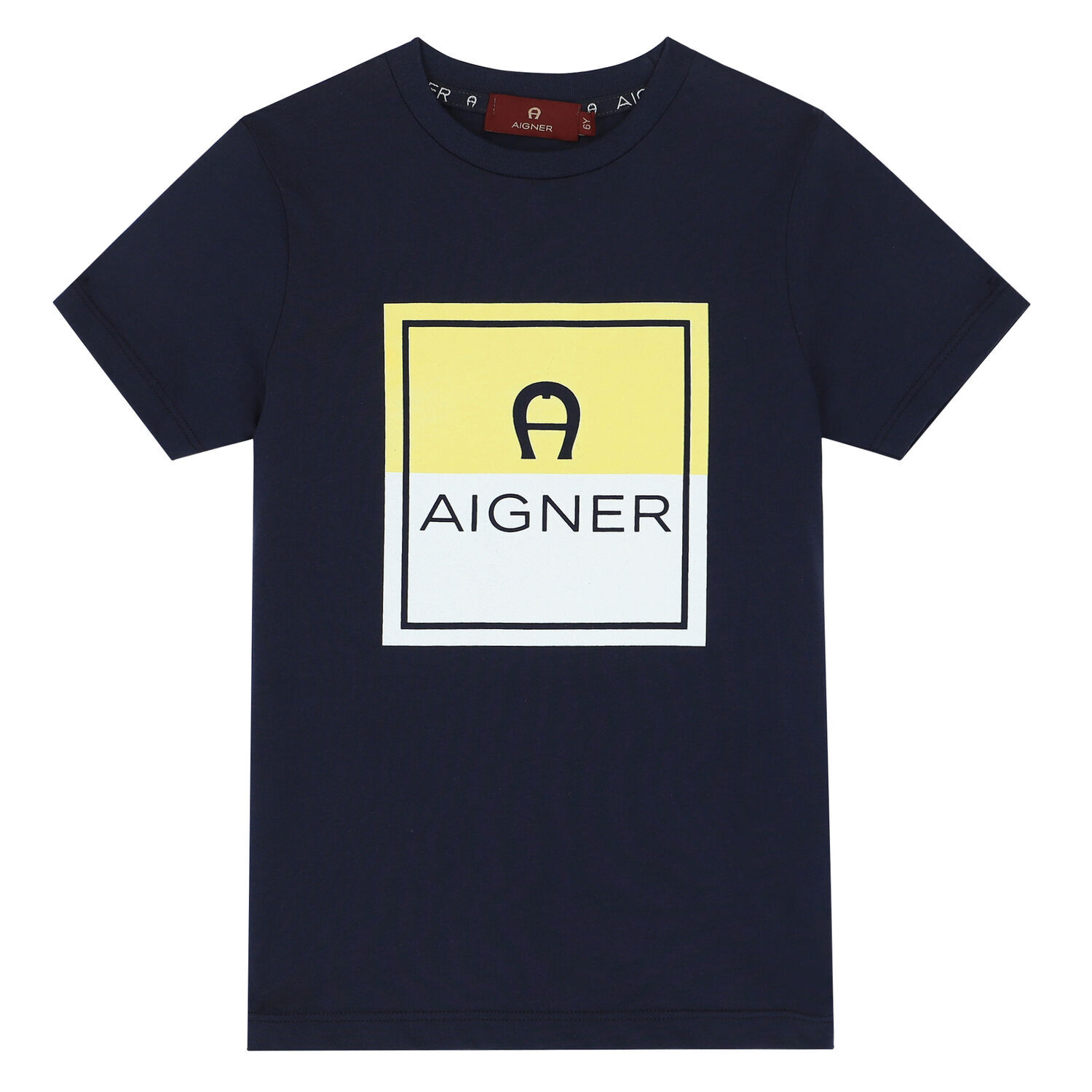 تيشيرت بالشعار باللون الكحلي للأولاد, 3, hi-res image number null