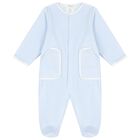 Baby Boys Blue Teddy Bear Babygrow, 1, hi-res