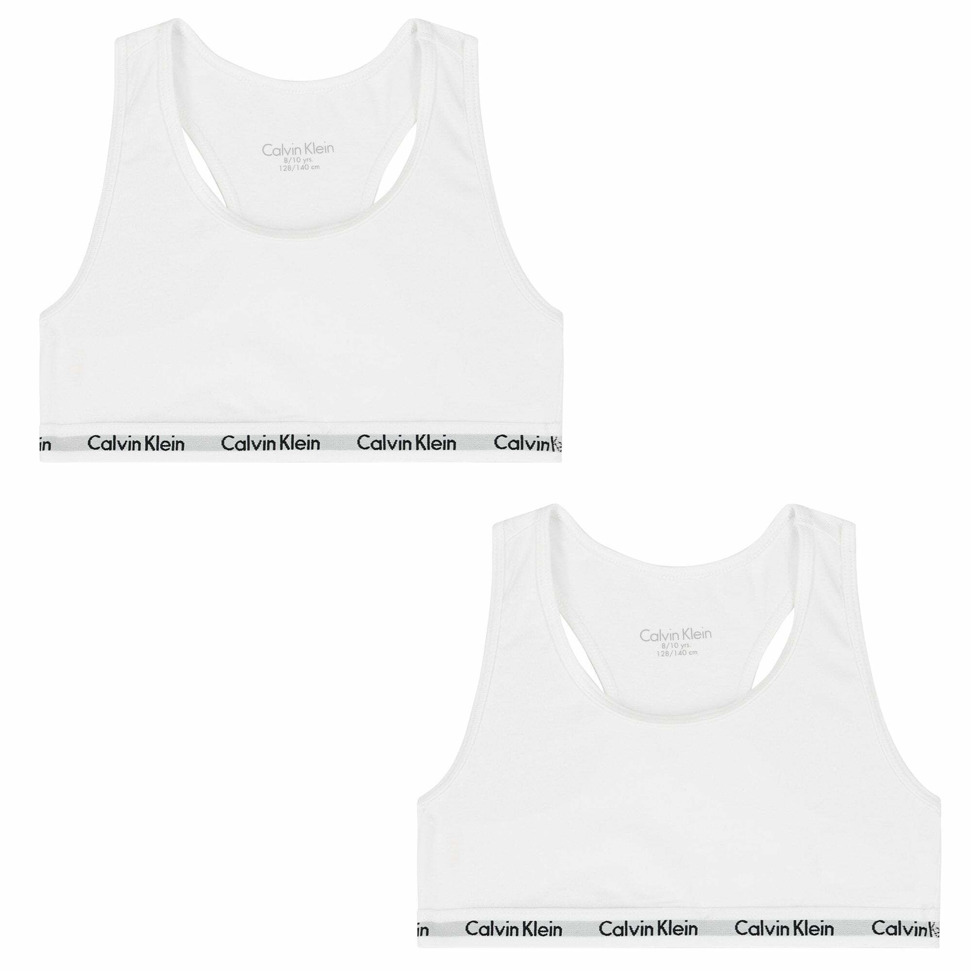 Calvin Klein Girls White Bra Tops 2 Pack Junior Couture UAE