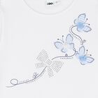 Girls White Butterfly T-Shirt, 1, hi-res