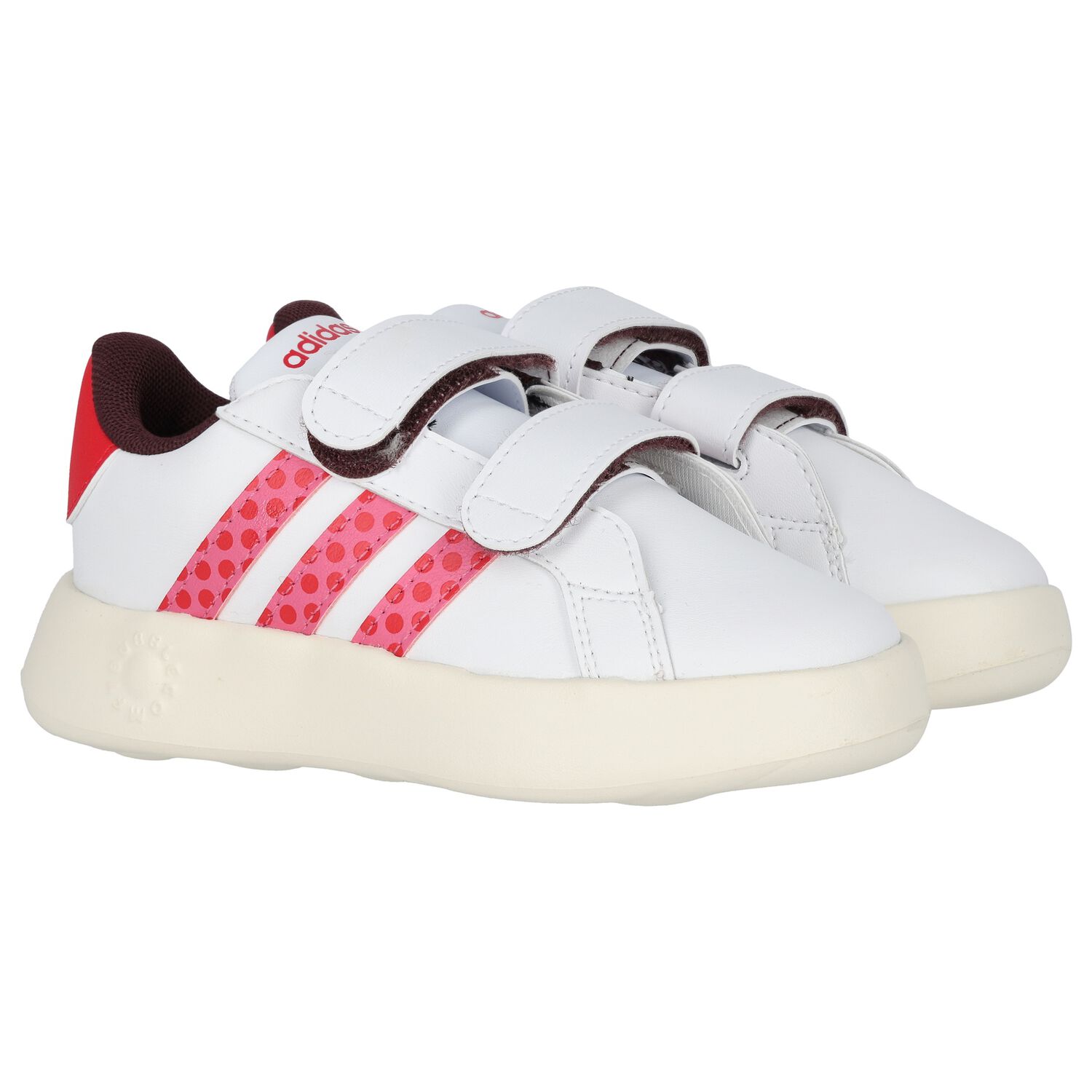 Girls White & Pink Grand Court Bubblecomfy Minnie Trainers, 1, hi-res image number null