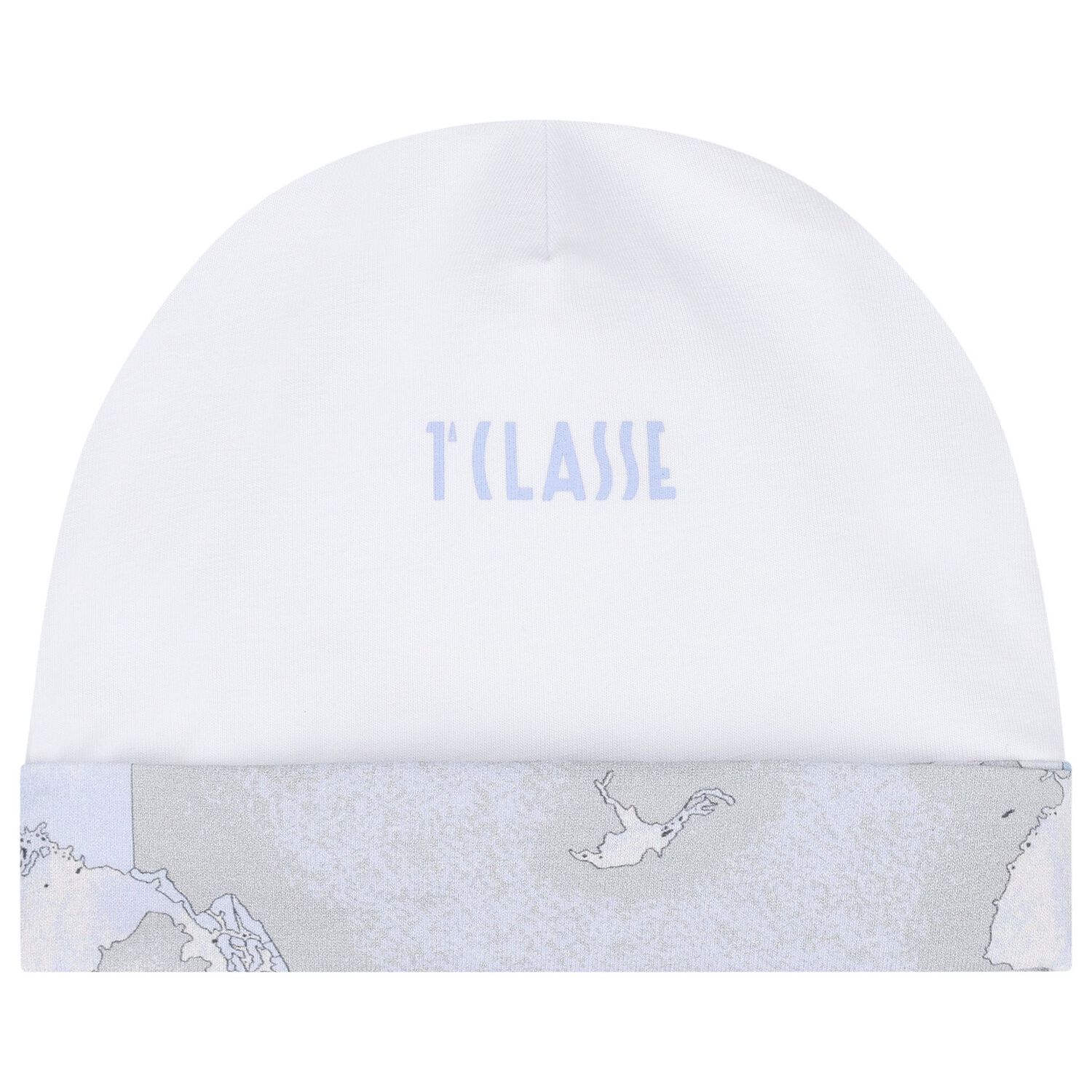 طقم هدية مدس للأولاد بطبعة الخريطة باللون الأبيض و الأزرق, 2, hi-res