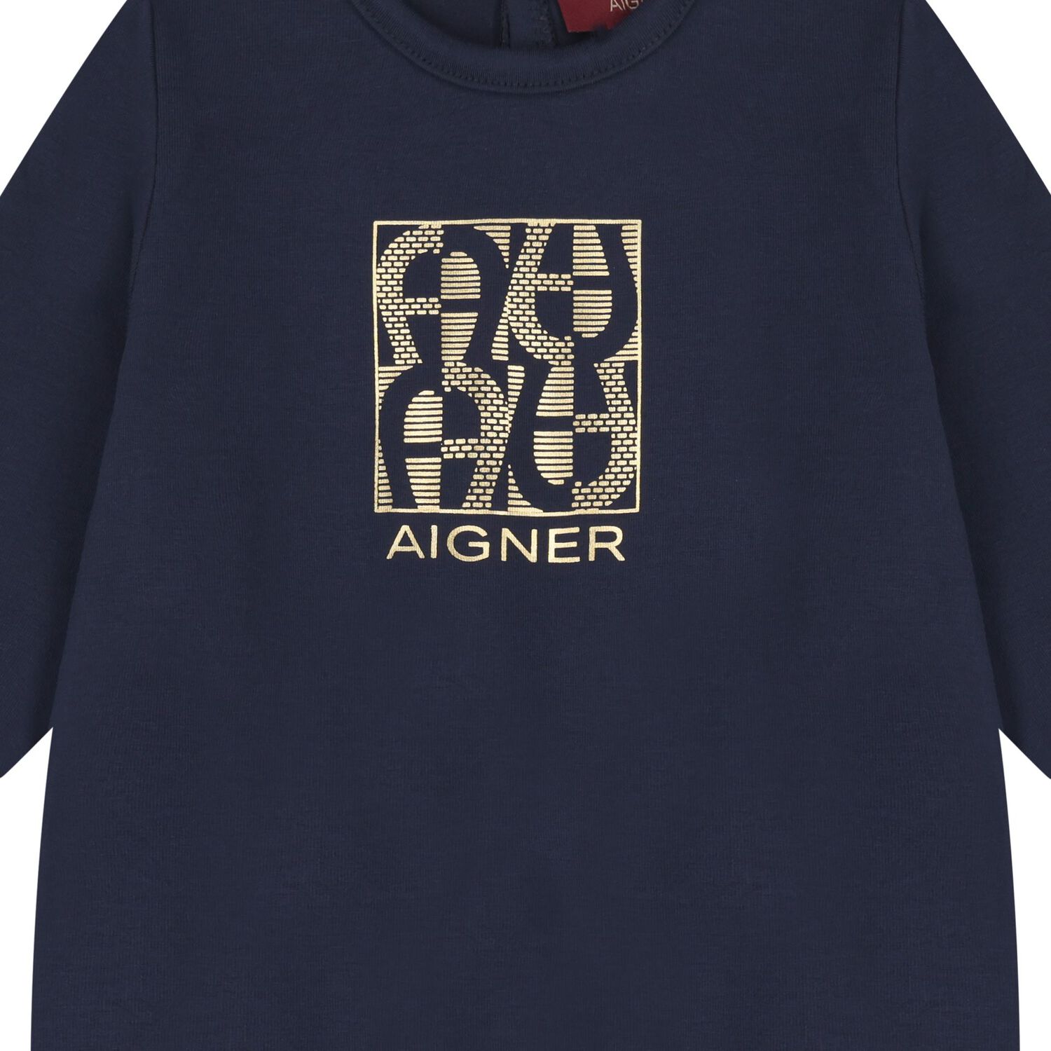 Baby Boys Navy Blue & Gold Babygrow, Hat & Bib Gift Set, 1, hi-res image number null