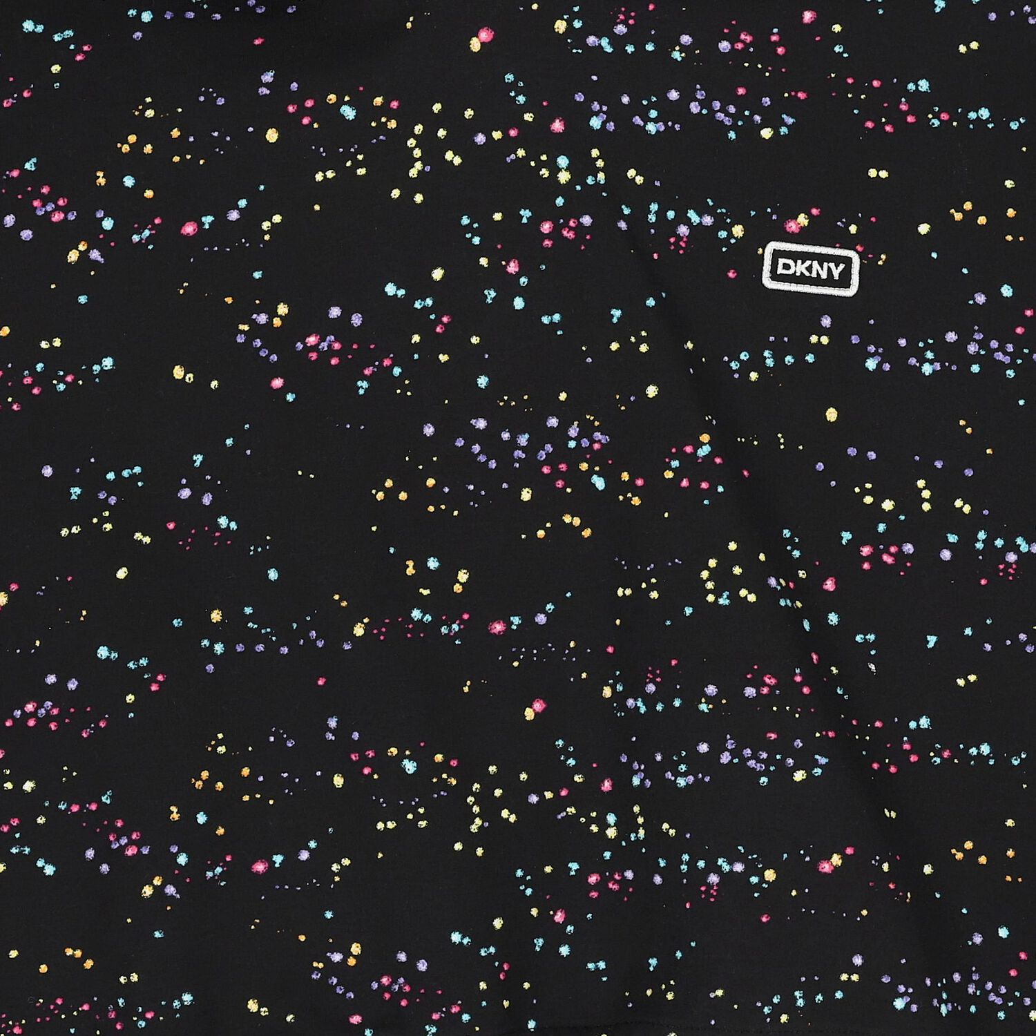 توب بنات هودي بالشعار بضوء النجوم باللون الاسود, 1, hi-res