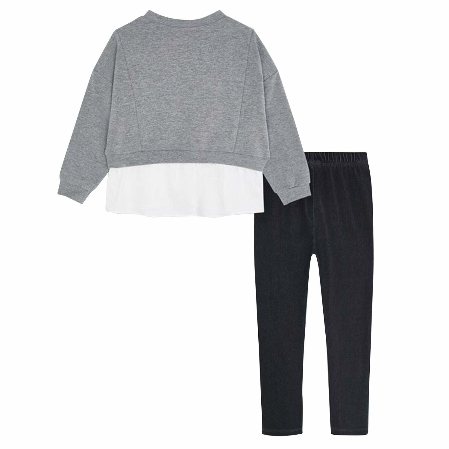 Girls Grey Leggings Set, 1, hi-res image number null