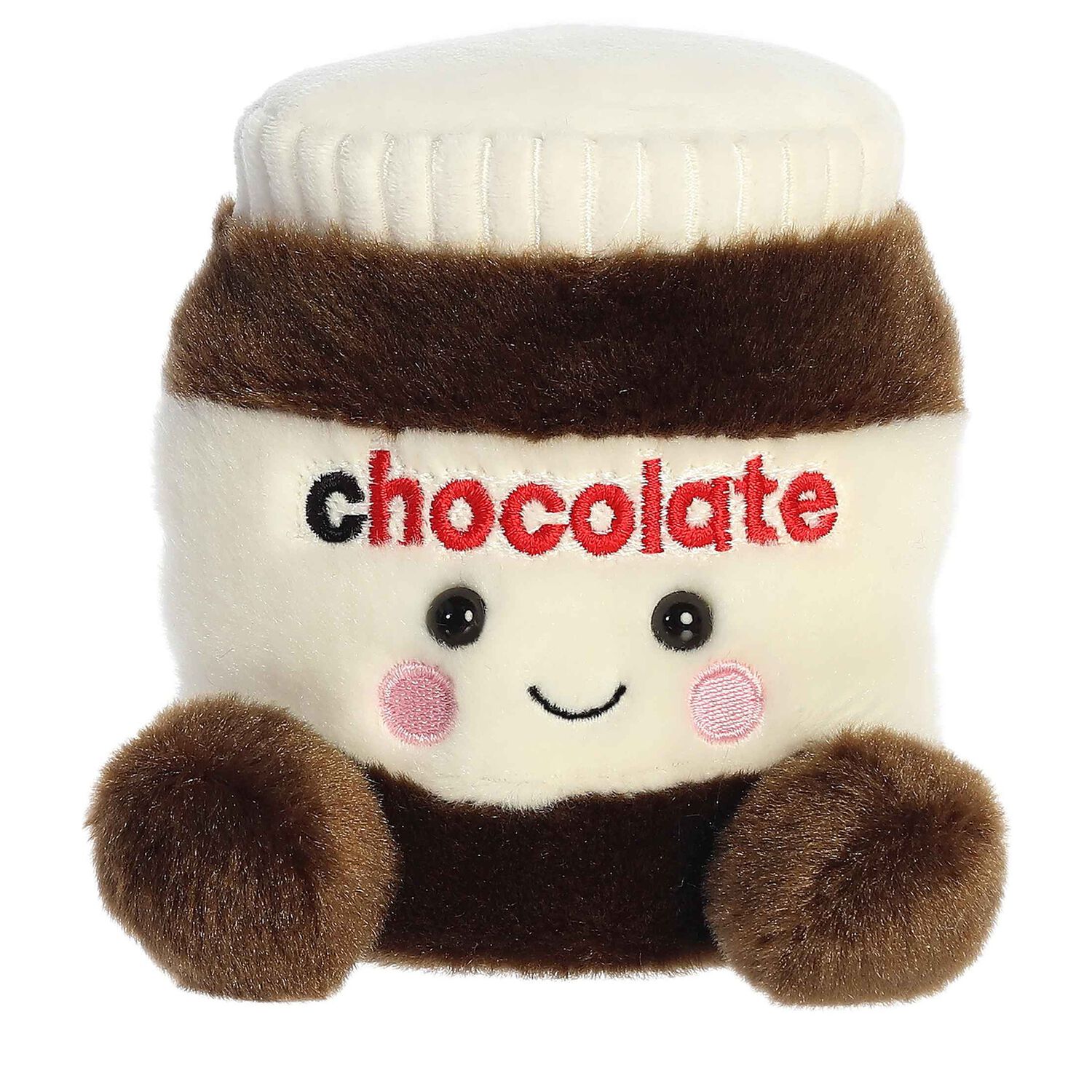 Palm Pals Ivory & Brown Silky Chocolate Spread Soft Toy ( 13CM ), 1, hi-res