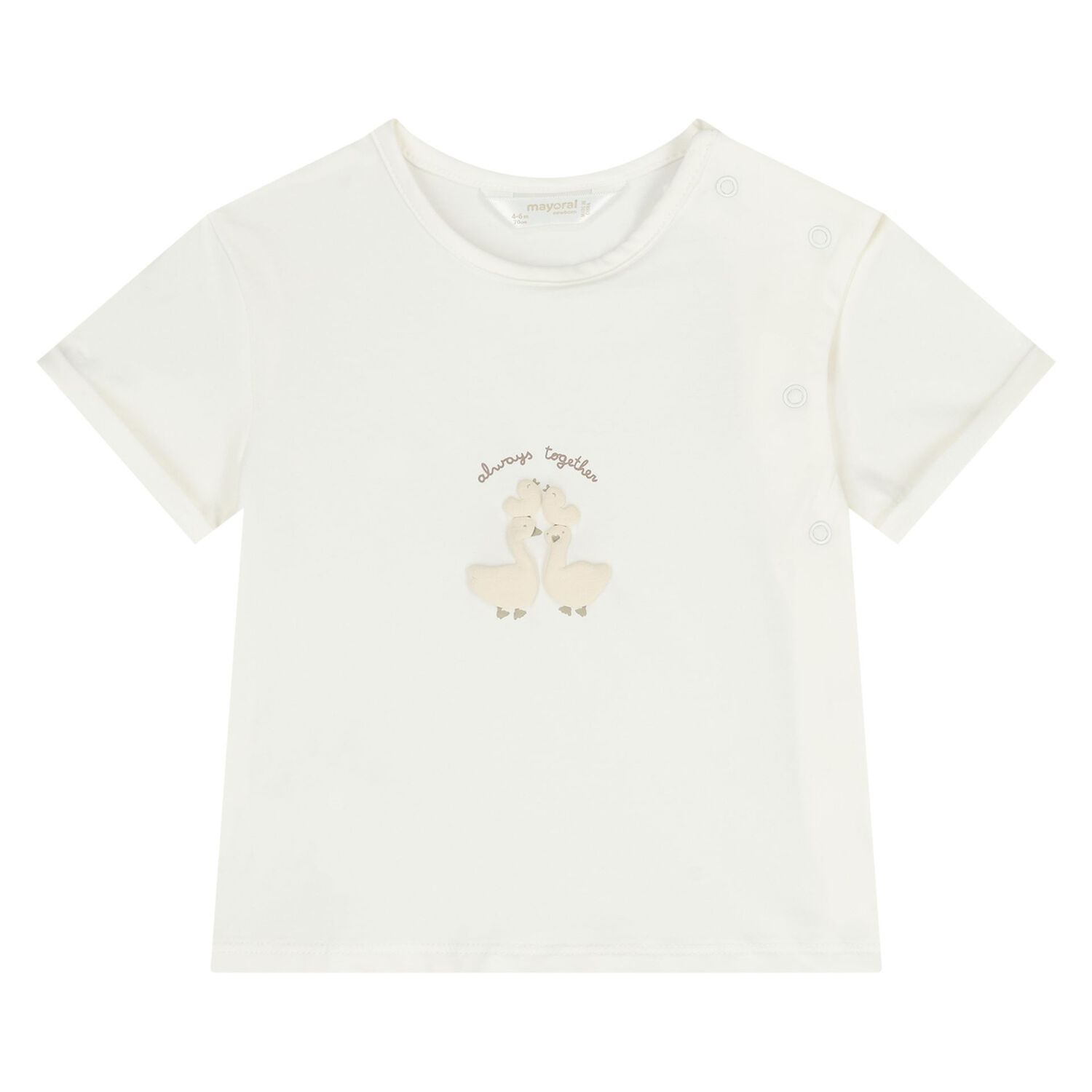 Ivory & Beige Baby Tracksuit Set ( 3 Piece ), 2, hi-res