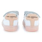 Girls White & Pink Choupette Trainers, 1, hi-res