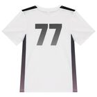 Boys White Logo T-Shirt, 1, hi-res