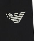 بدلة رياضية أولاد بالشعار باللون الأسود, 1, hi-res