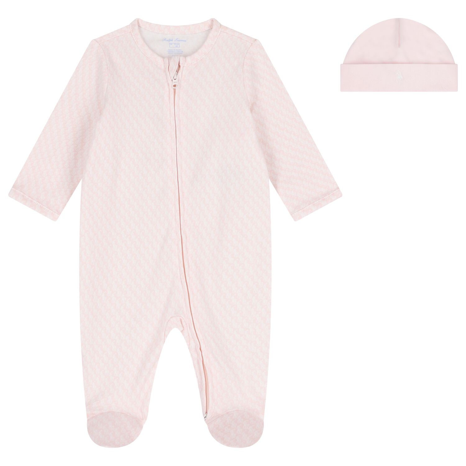 Baby Girls Pink & White Logo Babygrow Gift Set, 1, hi-res image number null