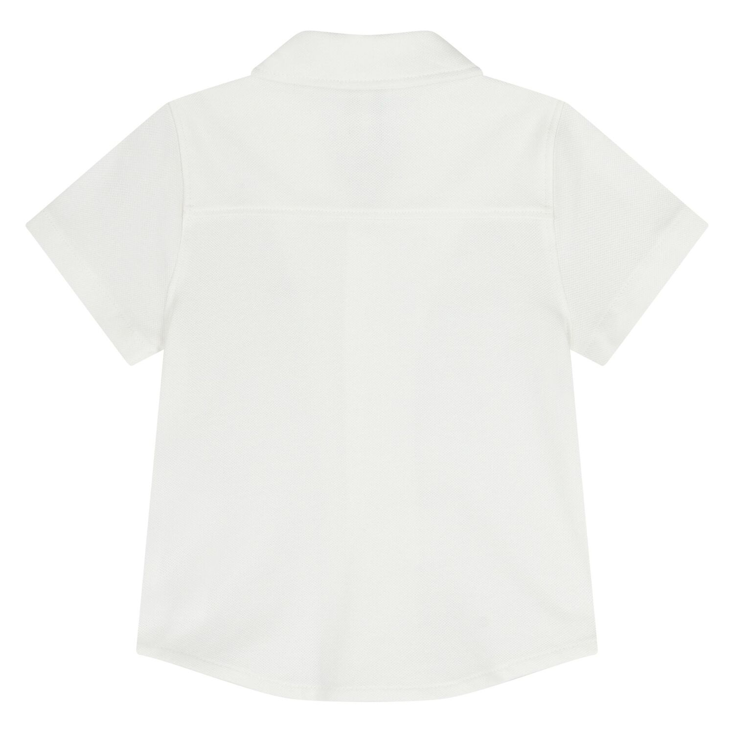 Younger Boys White Logo Shirt, 1, hi-res