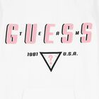 Girls White Logo Sweatshirt Dress, 1, hi-res