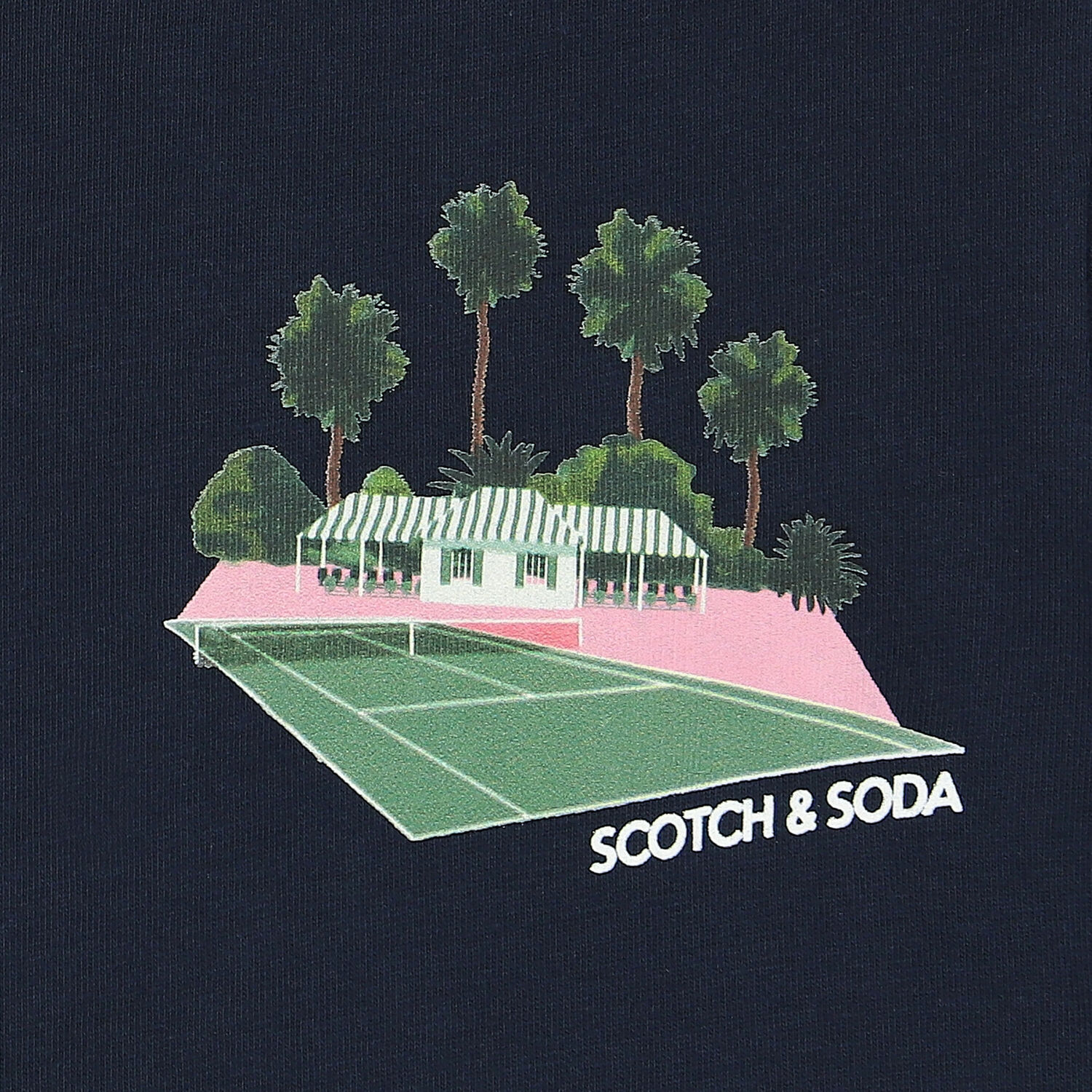 Boys Navy Blue Tennis T-Shirt, 1, hi-res