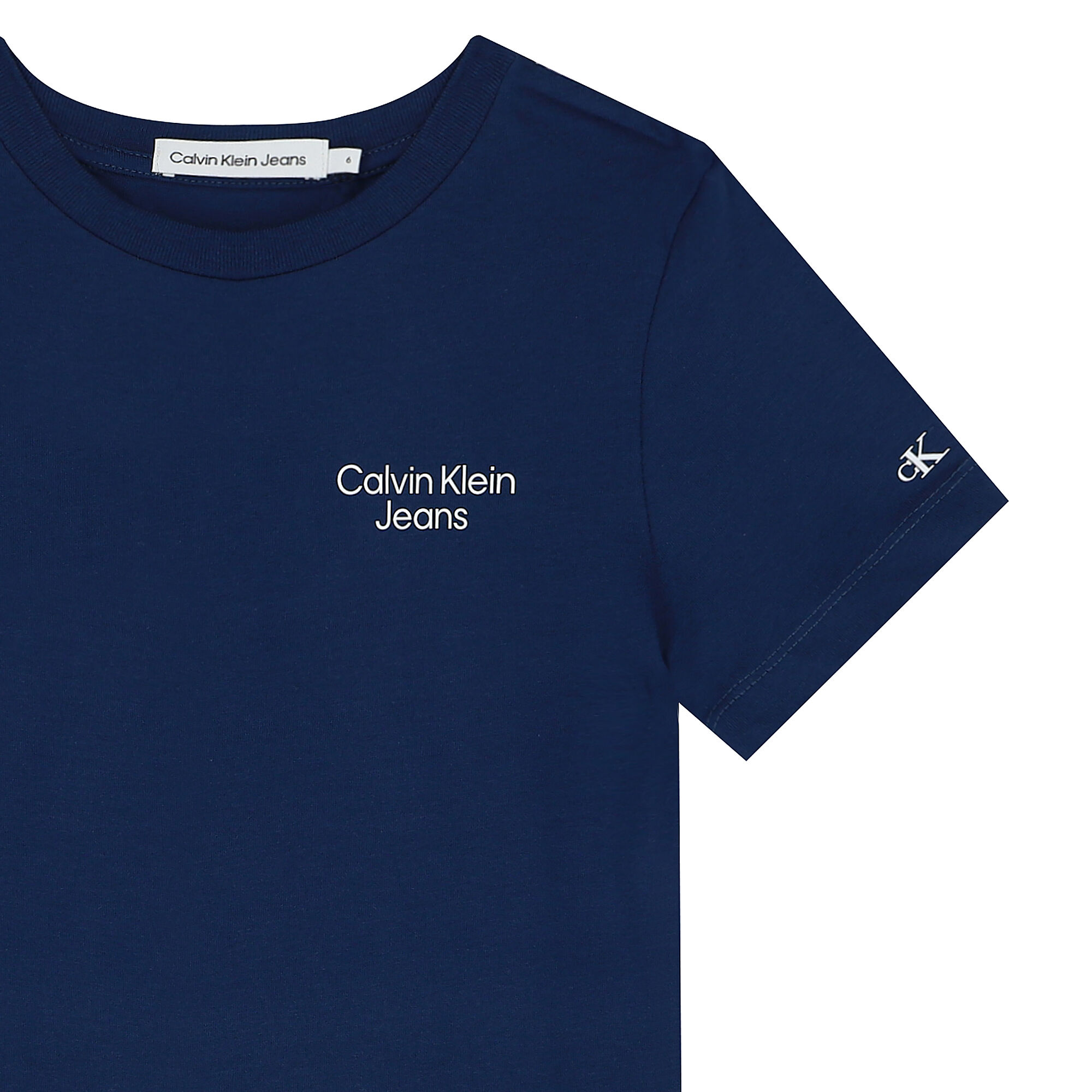 Calvin klein navy blue t clearance shirt
