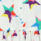 Girls White Stars Dress, 1, hi-res
