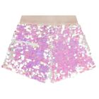 Girls Pink Iridescent Sequin Shorts, 1, hi-res