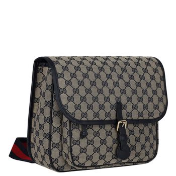 Beige GG Supreme Bag