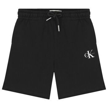 Boys Black Logo Shorts