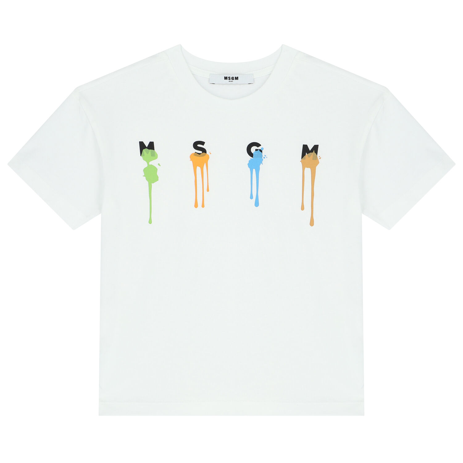 تيشيرت بالشعار باللون الأبيض للأولاد , 1, hi-res