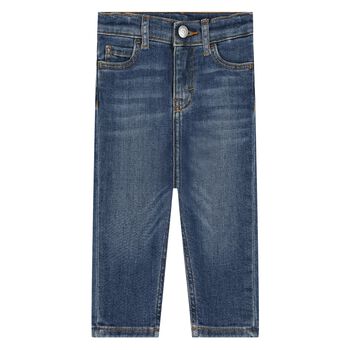 Calvin Klein Baby Boys Blue Denim Jeans, 1 Baby Boys Blue Denim Jeans