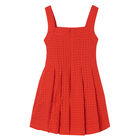 Girls Red Sleeveless Dress, 1, hi-res